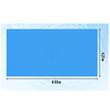 Prelata solara pentru piscine, 8.53 × 4.27 m, personalizabila, protectie UV, Albastra, grosime 0.3 mm