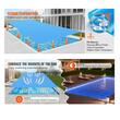 Prelata solara pentru piscine, 12 × 6 m, personalizabila, protectie UV, Albastra, grosime 0.3 mm