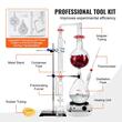 Kit de distilare uleiuri esentiale 28 piese, Plita de incalzire 1000 W, sticla borosilicate, Dimensiuni 700 x 400 x 700 mm, 2000 ml