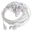 Sir iluminat festiv E27X15 buc, lungime 15 m, IP65, Alb, fara becuri