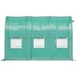 Sera pentru flori si legume, Cadru otel galvanizat, 3x2x2 m, 6 ferestre, 140 g/cm³ PE