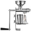 Presa manuala pentru ulei, la rece, Inox, capacitate 1.4 kg/h, diametru palnie 108 mm