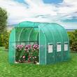 Sera pentru flori si legume, Cadru otel galvanizat, 3x2x2 m, 6 ferestre, 140 g/cm³ PE