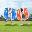 Set 2 mingi Sumo Zorb, Rosu/Albastru, pentru copii cu inaltimea de 1.1-1.6 m, manere si curele umar