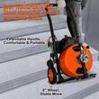 Sarpe pentru desfundat tevi, Electric, Profesional, 4 x capete taiere, 1500 W, Lungime 15 m, Diametru 1/2 inch, 1500 rpm