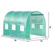 Sera pentru flori si legume, Cadru otel galvanizat, 3x2x2 m, 6 ferestre, 140 g/cm³ PE