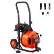 Sarpe pentru desfundat tevi, Electric, Profesional, 4 x capete taiere, 1500 W, Lungime 15 m, Diametru 1/2 inch, 1500 rpm