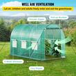 Sera pentru flori si legume, Cadru otel galvanizat, 3x2x2 m, 6 ferestre, 140 g/cm³ PE