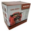 Compresor auto 4 in 1, cu acumulator Worcraft CAC-S20Li, 20V, 11 Bar, LED, lanterna si aspirator