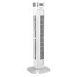 Ventilator turn cu afisare temperatura, 3 viteze, 55 W, Timer, Inaltime 92 cm, Telecomanda