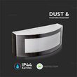 Aplica Inox, fara bec, E27, dimensiune 90 x 250 x 100 mm, IP44, Gri