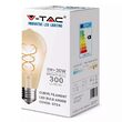 Bec led Vintage, forma ST64, E27, putere 5W, 2200K alb cald, filament