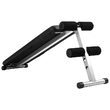 Banca reglabila pentru abdomen, 121 x 31 x 46 cm, max 170 kg, Reglare 3 nivele