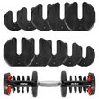 Gantera din fonta 40 kg, Modulara, 17 configuratii