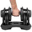 Gantera din fonta 24 kg, Modulara, 15 configuratii, Schimbarea greutatii automata