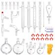 Kit de distilare uleiuri esentiale 32 piese, sticla borosilicate, Capacitate 250/500/1000 ml