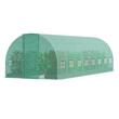 Sera pentru flori si legume, Cadru otel galvanizat, 835x290x225 cm, 16 ferestre, 140 g/cm³ PE, Usa inchidere Velcro