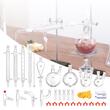Kit de distilare uleiuri esentiale 32 piese, sticla borosilicate, Capacitate 250/500/1000 ml
