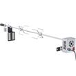 Rotisor electric pentru gratar Vevor Inox, max 12 kg, Extensibil, lungime de lucru 81-100 cm, putere 4 W