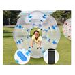 Set 2 mingi Sumo Zorb, pentru adulti cu inaltimea de 1.5-2 m, manere si curele umar, diametru 1.2 m