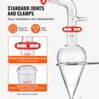 Kit de distilare uleiuri esentiale 32 piese, sticla borosilicate, Capacitate 250/500/1000 ml