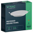 Panou led rotund 18W, incorporabil, 3000K, 1980 lm, diametru 203.2 mm