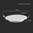 Panou led rotund 12W, incorporabil, 3000K, 1200 lm, diametru 170 mm