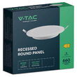 Panou led rotund 6W, incorporabil, 3000K, 660 lm, diametru 89 mm