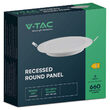Panou led rotund 6W, incorporabil, 4000K, 660 lm, diametru 89 mm