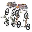 Set 2 suporturi depozitare 4 biciclete, 2 x rafturi, max 226.8 kg, dimensiune 1600 x 390 x 330 mm