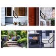 Set 2 Balustrade otel, Prindere perete, pentru 1-3 trepte, lungime 737 mm, max 240 kg