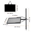 Gratar portabil pentru gatit, 675x405 mm, Geanta transport, Reglabil 