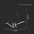 Candelabru led 24W, Lumina calda 3000K, dimensiune 720 x 300 mm