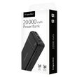 Powerbank telefoane, USB tip C, micro USB, 2x USB, 20000 mAh, 136 x 68 x 27 mm