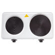Plita electrica Adler 2500 W, 2 arzatoare, portabila, diametru ochiuri 18 cm si 15 cm, Alba
