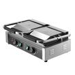 Grill Panini, Profesional, suprafata de gatit Neteda/Striata 485 x 230 mm, Otel inoxidabil, Temperatura de incalzire 50-300 °C