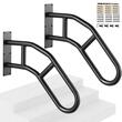 Set 2 Balustrade otel, Prindere perete, pentru 1-3 trepte, lungime 737 mm, max 240 kg