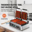 Grill Panini, Profesional, suprafata de gatit neteda 485 x 230 mm, Otel inoxidabil, Temperatura de incalzire 50-300 °C