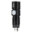 Lanterna led cu acumulator, 120 lm, functie Zoom, 3W, Aluminiu