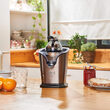 Storcator electric pentru citrice, 100 W, capacitate recipient suc 250 ml, plastic/inox