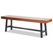 Banca pentru gradina, Metal/Lemn, 36.5 x 160 x 48.2 cm, 3 persoane, max 227 kg