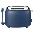 Prajitor de paine mecanic cu 7 niveluri de rumenire, 2 felii, 950 W, Albastru, tavita firimituri