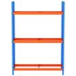 Suport de perete pentru 18 anvelope, 1500 x 450 x 1980 mm, max 300 kg, 3 rafturi