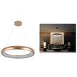Pendul led 48 W, 2900 lm, 180-240V, Auriu, IP20, 120 x 60 cm, Aluminiu/Otel/Silicon
