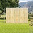 Paravan din bambus 2438 x 1828 mm, Protectie vizuala si de vant, Maro, UV