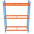 Suport de perete pentru 18 anvelope, 1500 x 450 x 1980 mm, max 300 kg, 3 rafturi