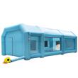Cabina de vopsit gonflabila, dimensiune 8.5 x 4.6 x 3 m, 2 x suflanta 370/1100 W, Impermeabila, PVC, sistem filtrare