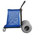 Carucior pentru nisip cu roti mari gonflabile, Pliabil, Capacitate 75 kg, Pompa