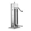 Masina manuala de umplut carnati, Inox, Verticala, 7 l capacitate, 4 x tuburi, 2 x viteze