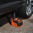 Kit cric electric cu acumulator, Inaltime ridicare 160-450 mm, Telecomanda, Max 5 Tone, Triunghi reflectorizant, Lanterna
